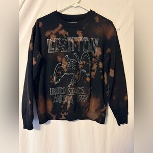 Led Zeppelin Tie-Dye “United State of America 1977 Sweatshirt.